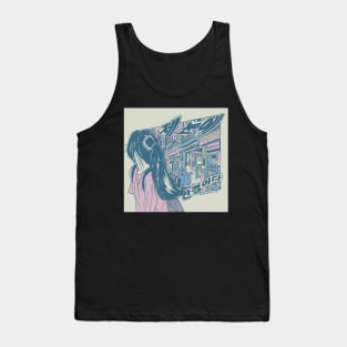 Korean illustration aesthetic Tank Top